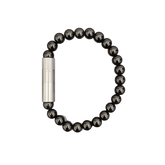 Les Fines Lames Punch Bracelet STEEL ONYX 8mm Medium